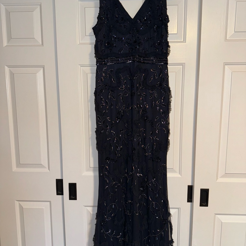 Aidan Mattox Bead & Sequin Gown - image 8